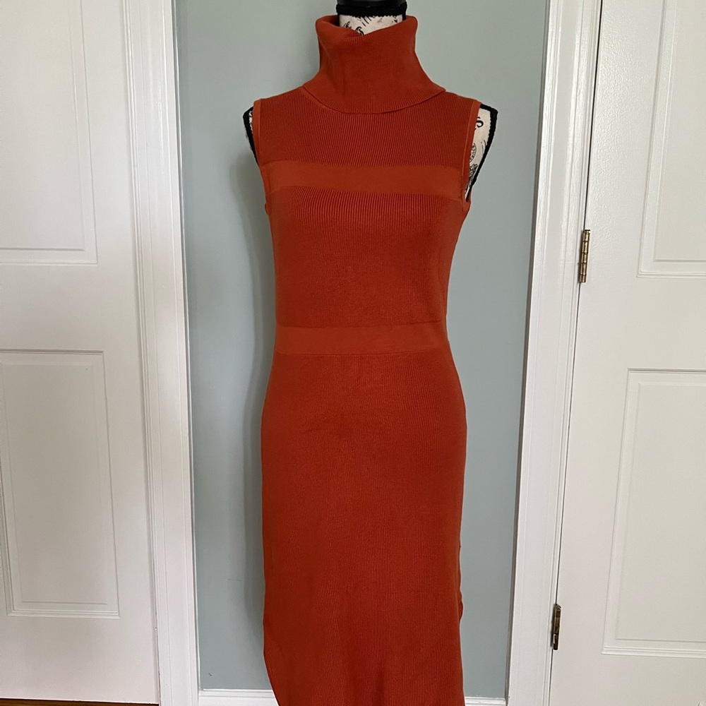 SOLD DISCONTINUED UNUSED Ebby and I Turtleneck Sleeveless Dress